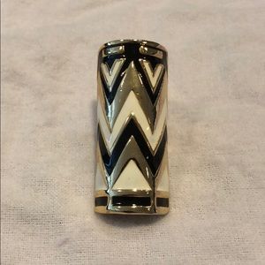 House of Harlow Statement Ring -Black Gold & White